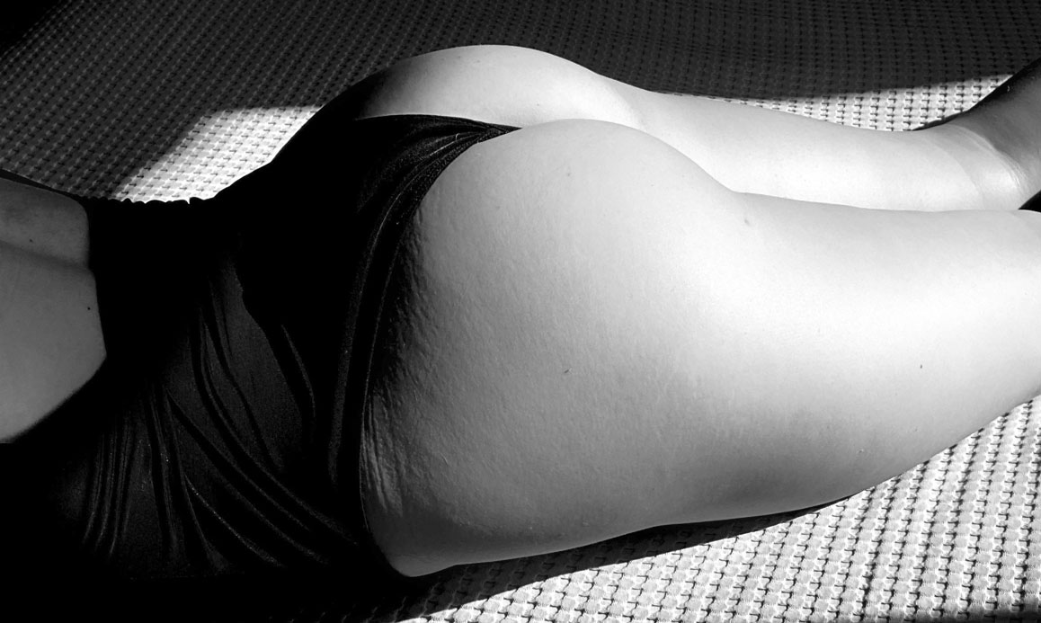 Playful, intimate couple showing trust